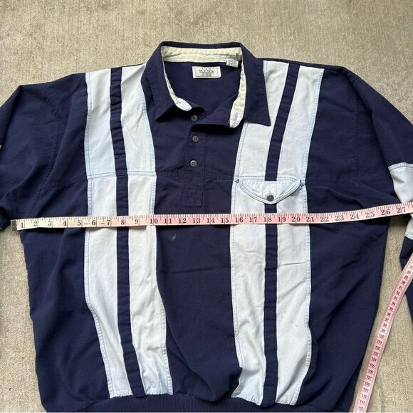 Vintage vertical stripe rugby shirt men’s XL - Picture 8 of 8